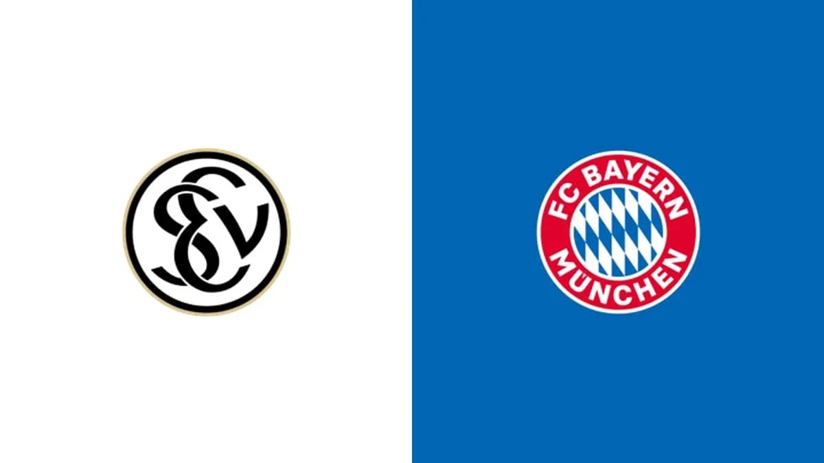 Logos of SV Sandhausen and FC Bayern München Logos of SV Sandhausen and FC Bayern München