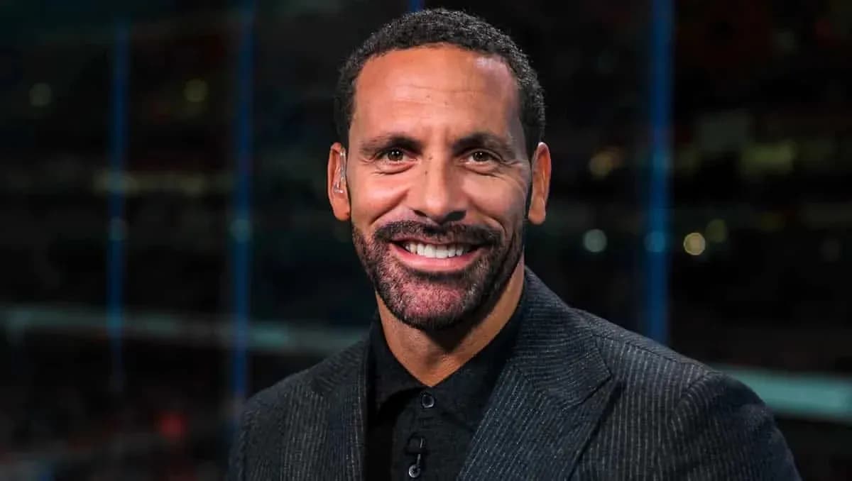 Sport analyst smiling during broadcast segment Sport analyst smiling during broadcast segment