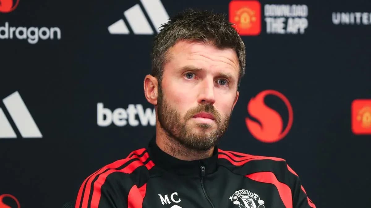 Manager speaking at press conference for Manchester United Manager speaking at press conference for Manchester United