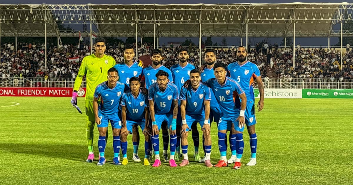 India national football team posing for photo India national football team posing for photo