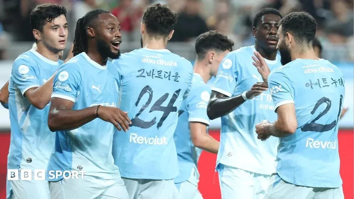 Players celebrating a goal during match Players celebrating a goal during match