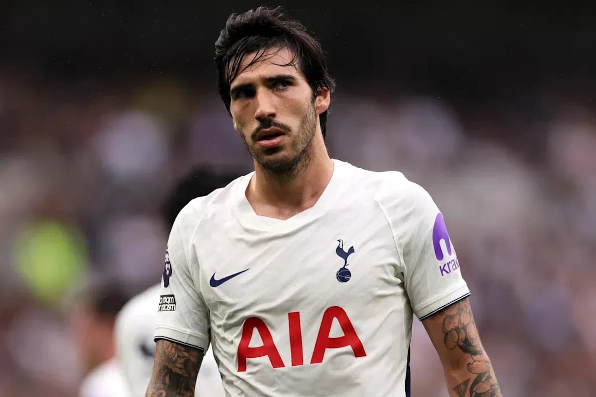 Player wearing Tottenham jersey during match Player wearing Tottenham jersey during match
