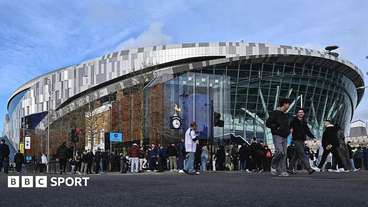 Fans gathering outside stadium before the match Fans gathering outside stadium before the match