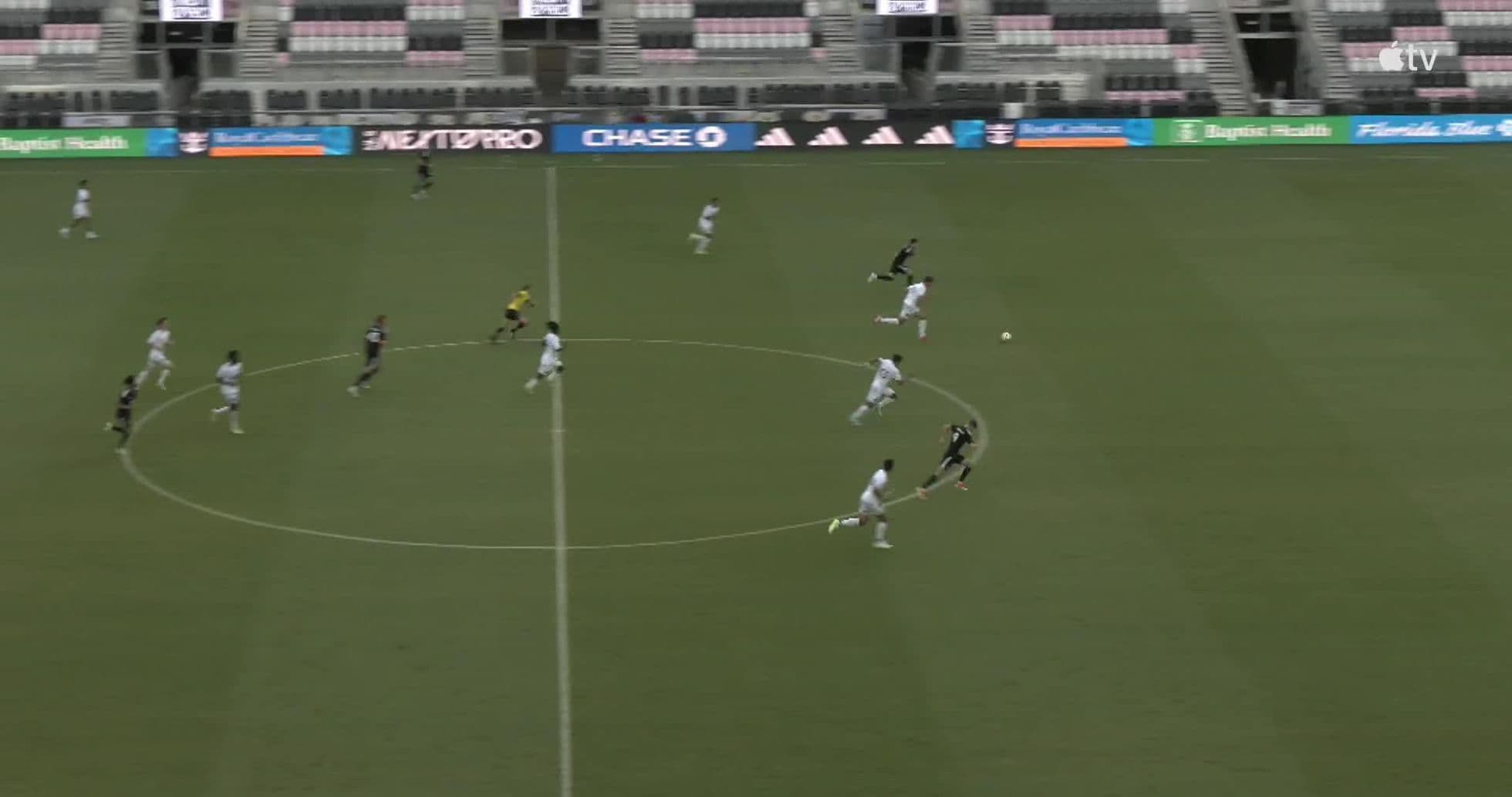 Inter Miami II player advancing with the ball Inter Miami II player advancing with the ball