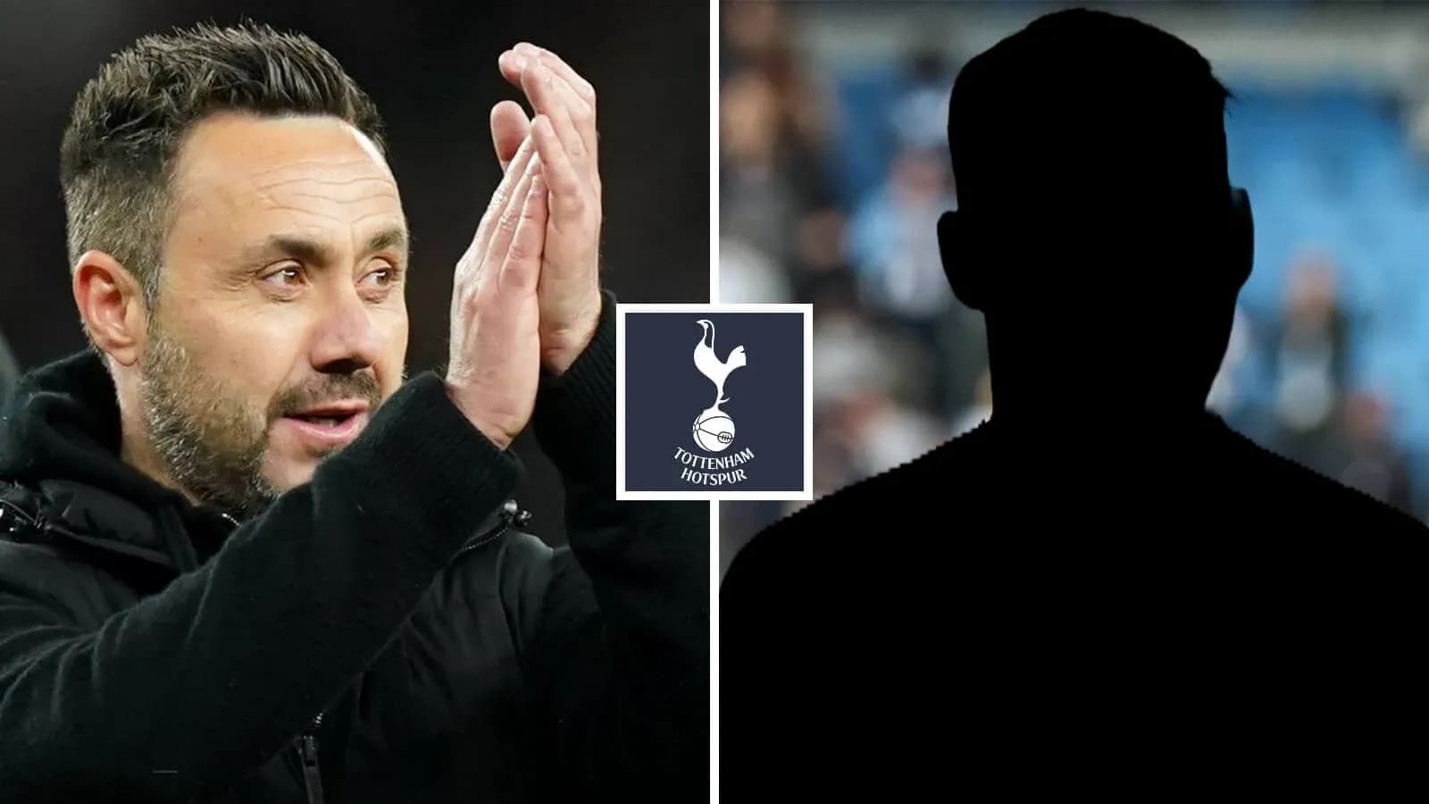 Coach applauding with Tottenham Hotspur logo displayed Coach applauding with Tottenham Hotspur logo displayed