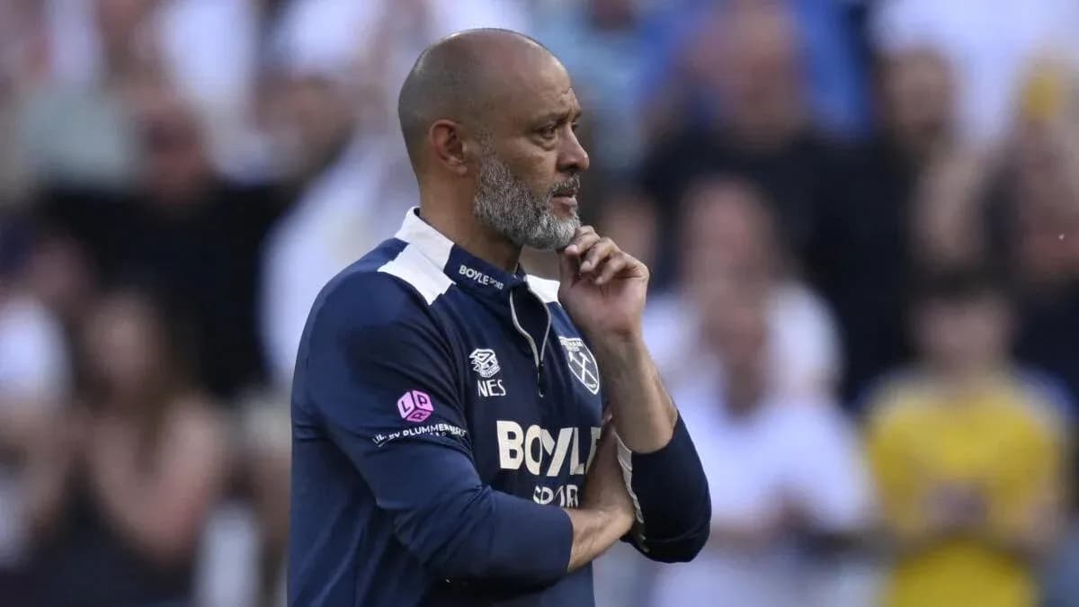 Manager observing match with hand on chin Manager observing match with hand on chin
