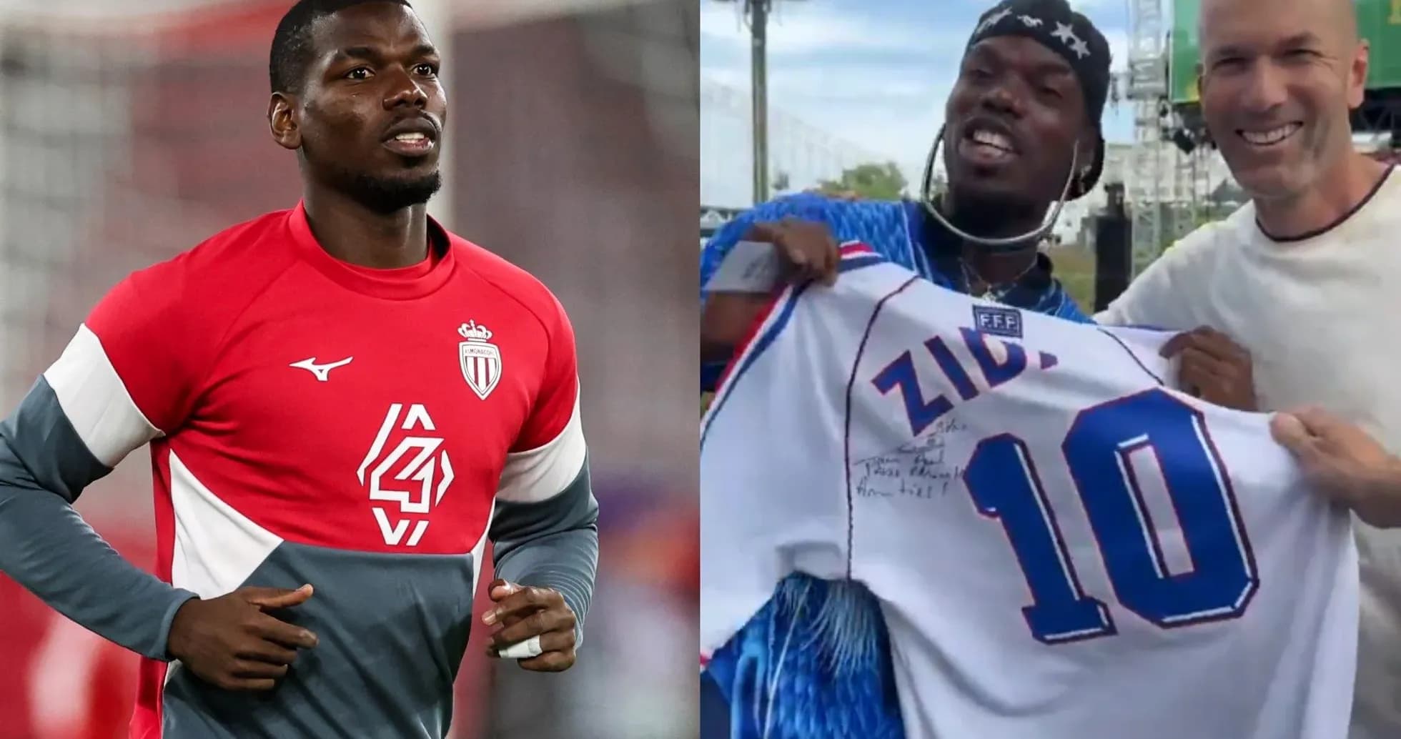 Player training in Monaco and holding signed jersey Player training in Monaco and holding signed jersey